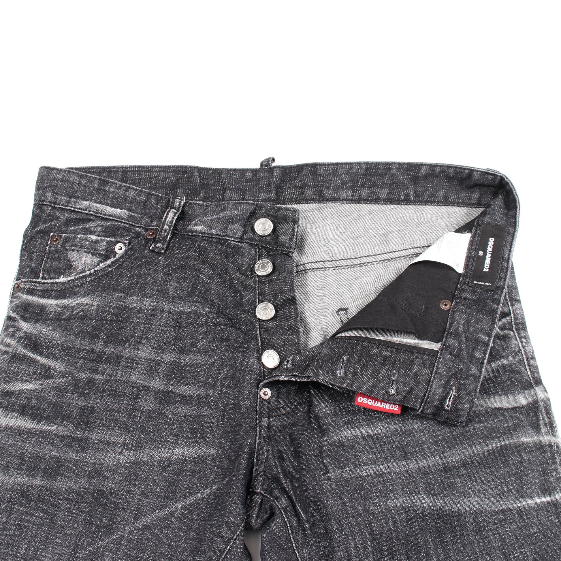 Cool Guy Jean ダメージ加工 デニムパンツ コットン ブラック ディースクエアード ボトムス DSQUARED2