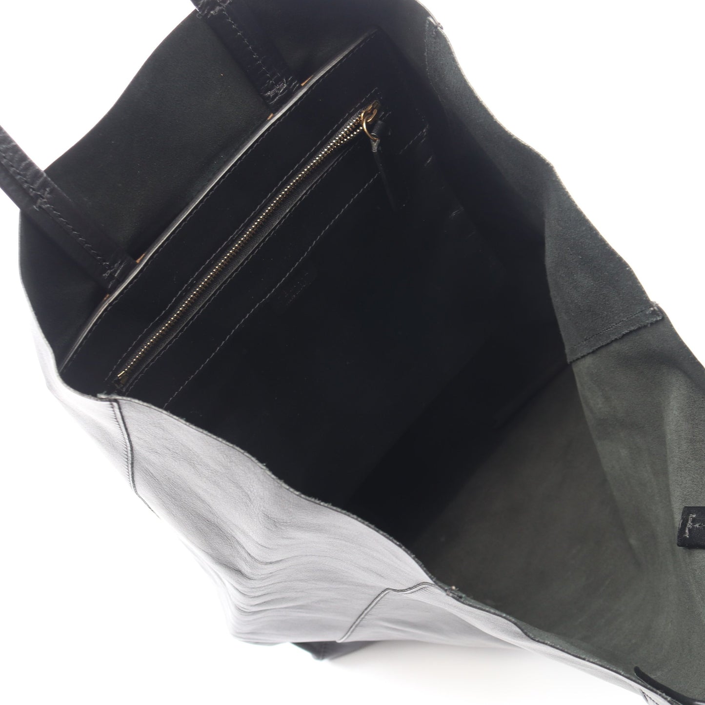 バーティカル カバ ハンドバッグ トートバッグ レザー ブラック セリーヌ バッグ CELINE