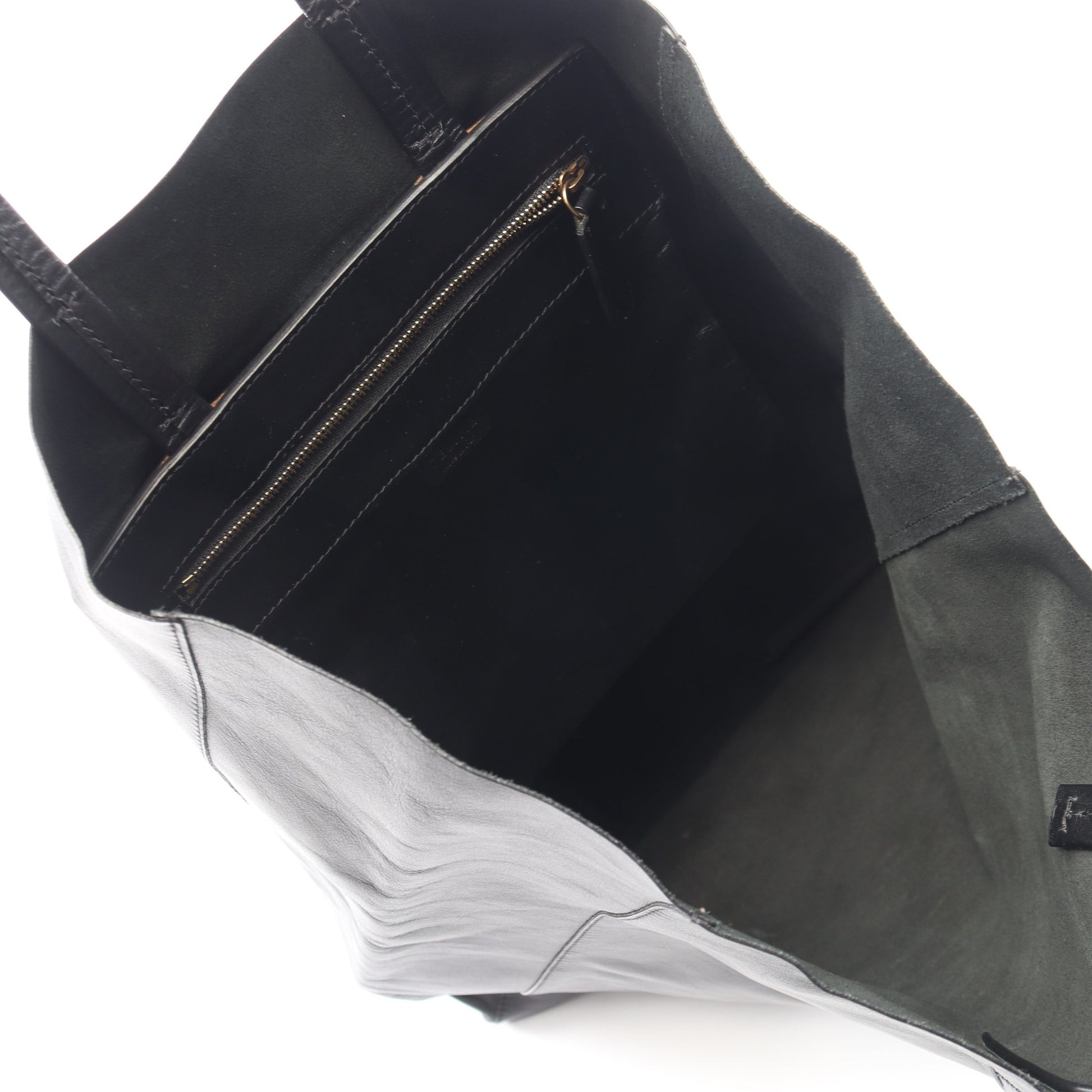 バーティカル カバ ハンドバッグ トートバッグ レザー ブラック セリーヌ バッグ CELINE