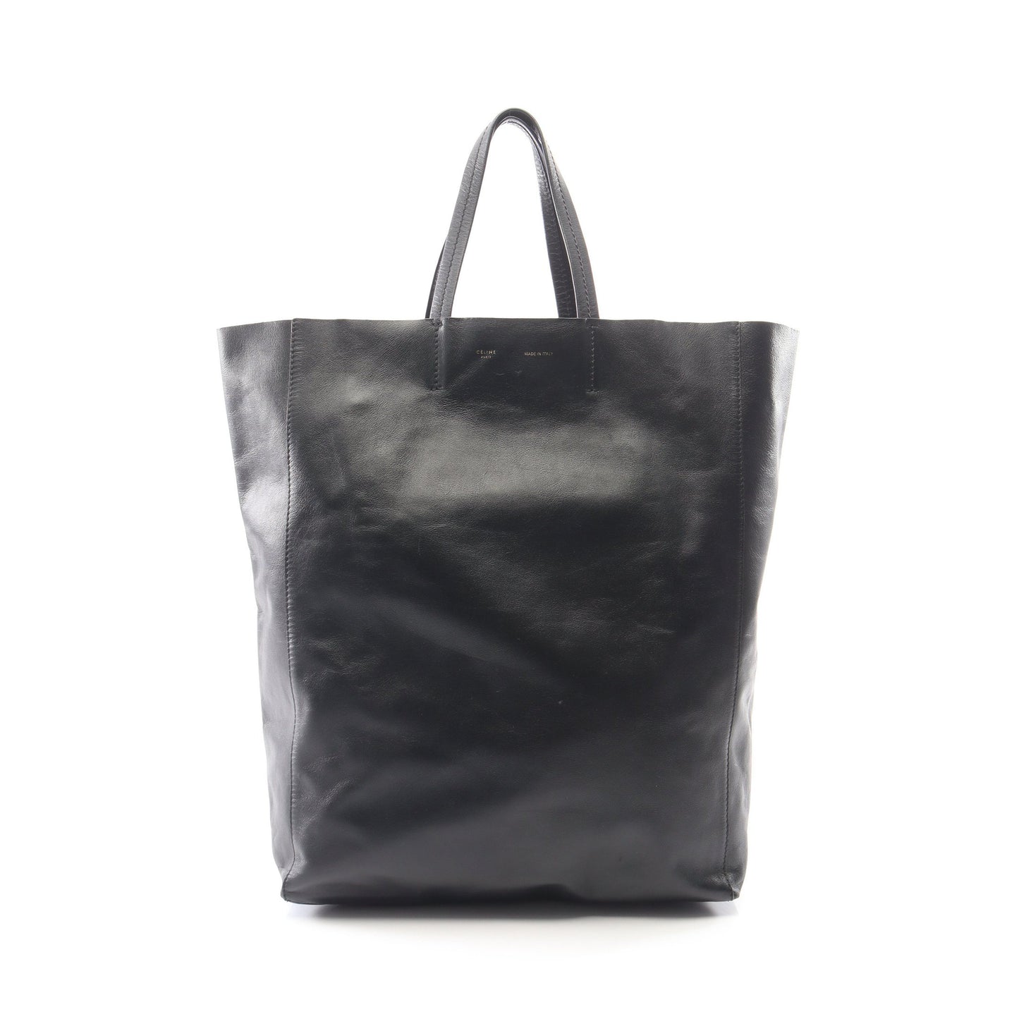 バーティカル カバ ハンドバッグ トートバッグ レザー ブラック セリーヌ バッグ CELINE