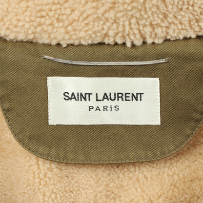 フード付き モッズコート コットン カーキグリーン サンローランパリ アウター SAINT LAURENT PARIS