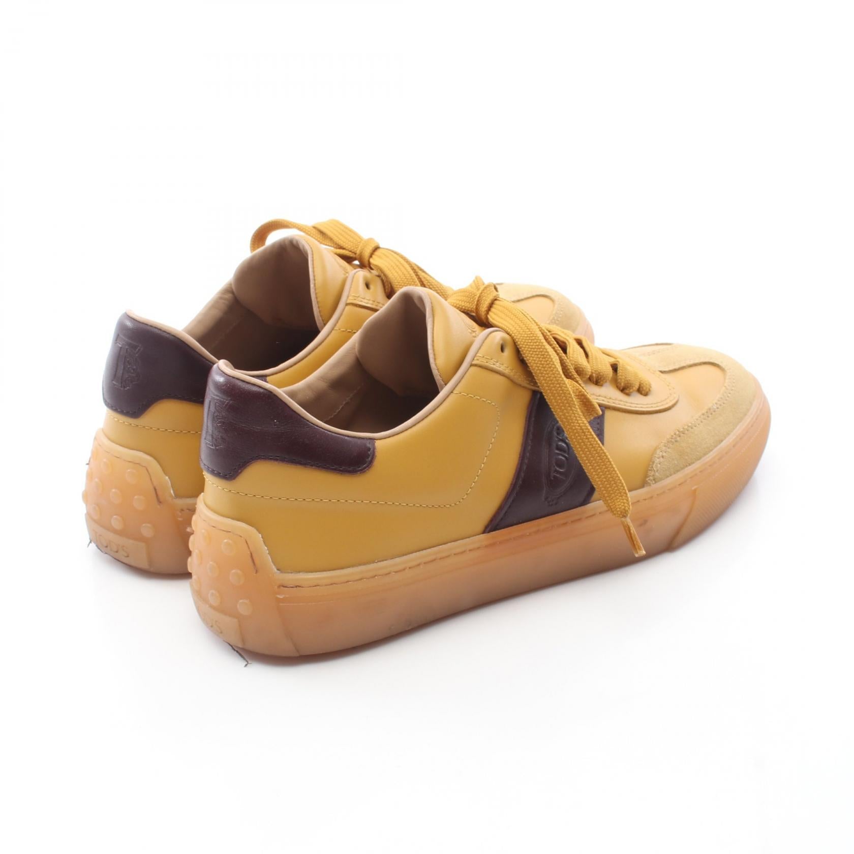 スニーカー レザー スエード イエロー ブラウン トッズ シューズ TOD'S