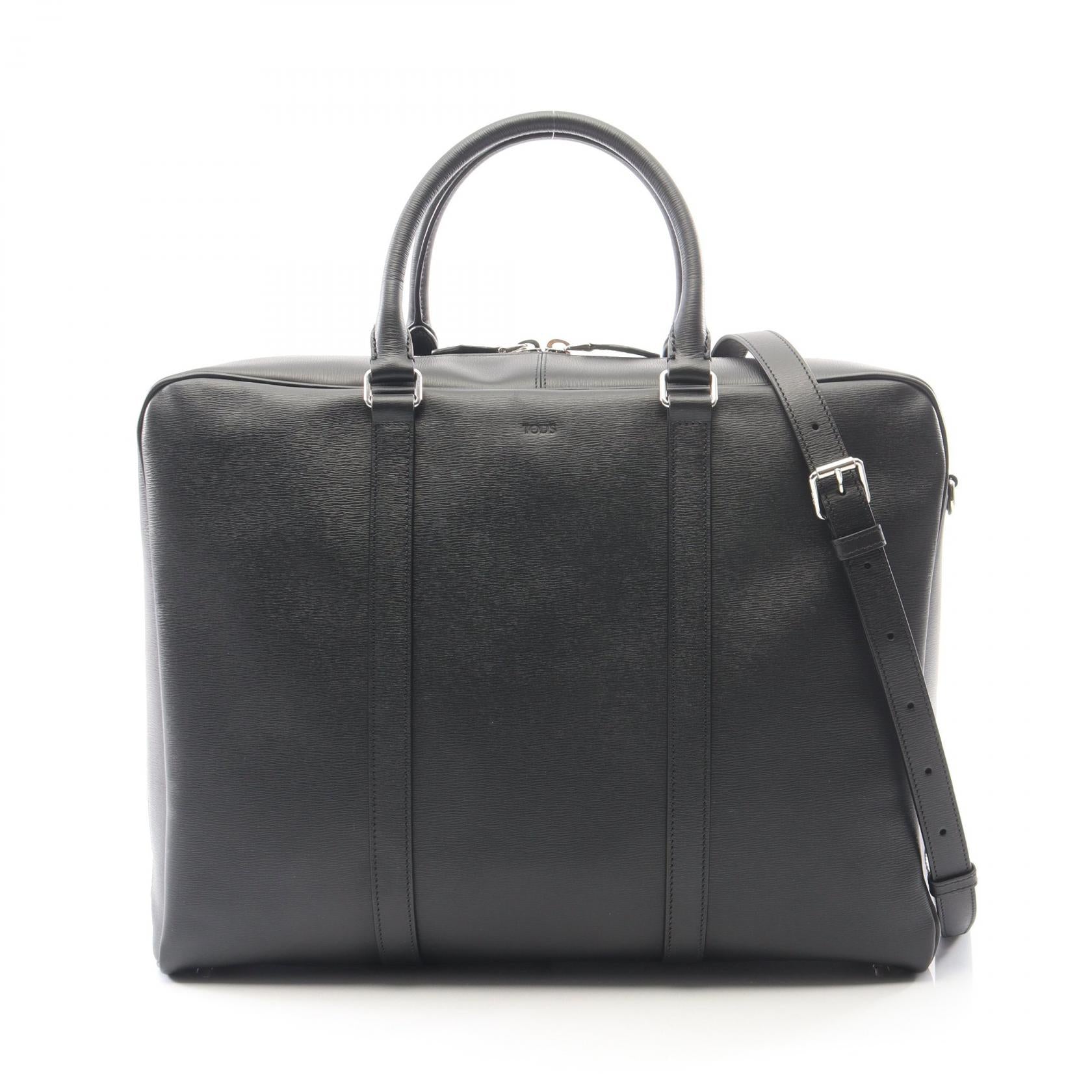 2WAY ビジネスバッグ レザー ブラック トッズ バッグ TOD'S