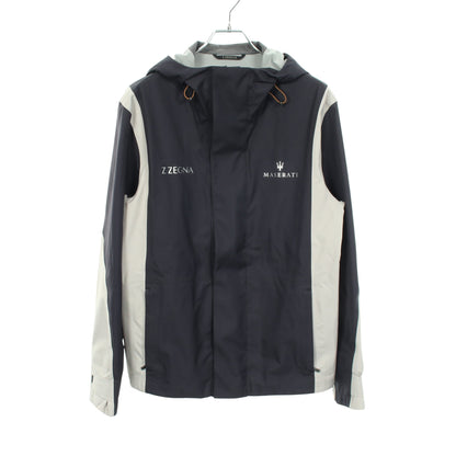 MASERATI フード付き ジャケット ネイビー ベージュ ジーゼニア アウター Z Zegna