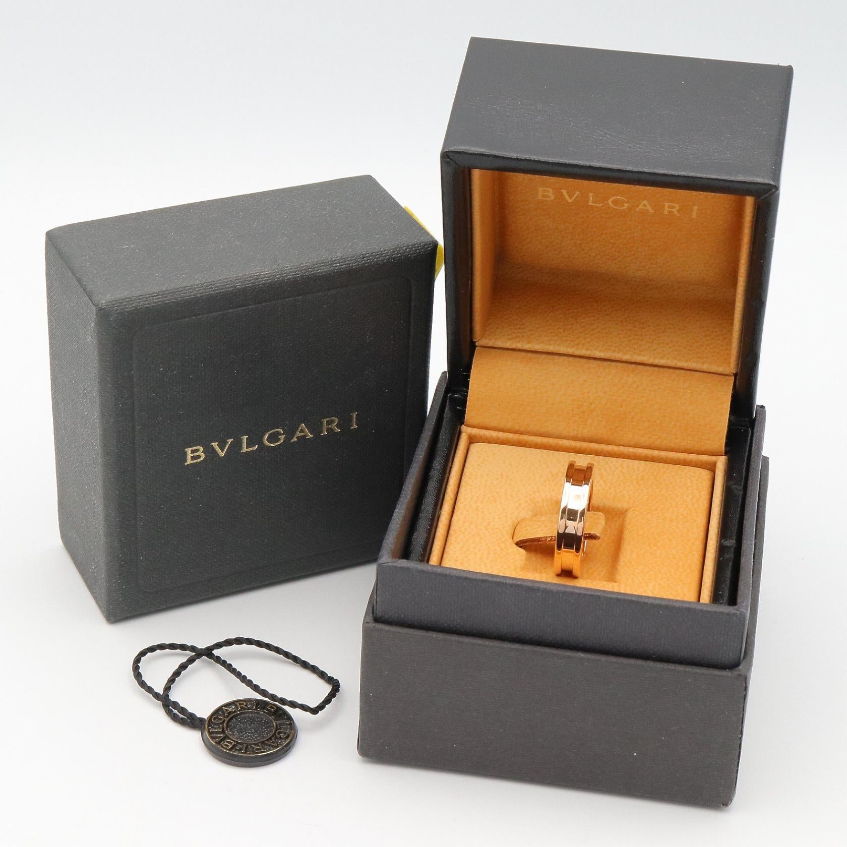 B-zero1 リング 1バンド リング 指輪 K18PG ゴールド ピンクゴールド ブルガリ アクセサリー BVLGARI