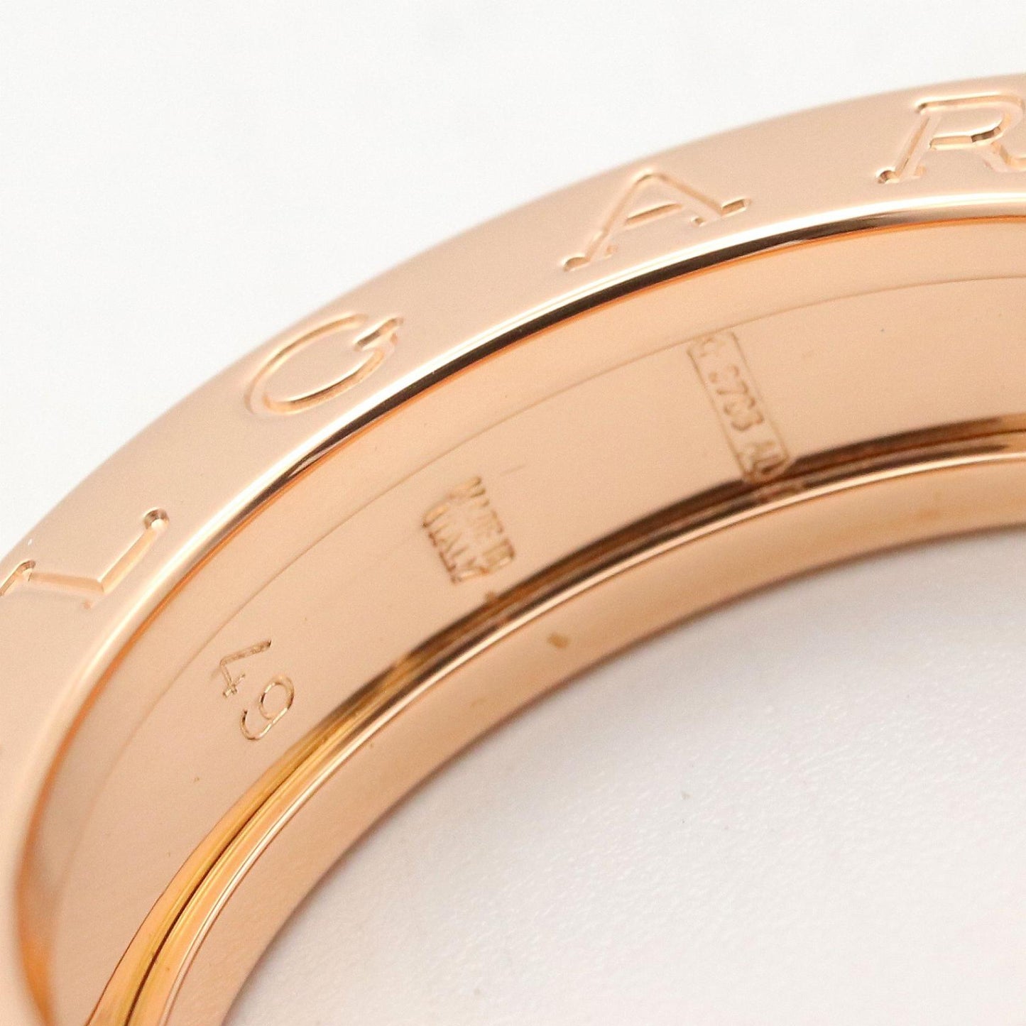 B-zero1 リング 1バンド リング 指輪 K18PG ゴールド ピンクゴールド ブルガリ アクセサリー BVLGARI