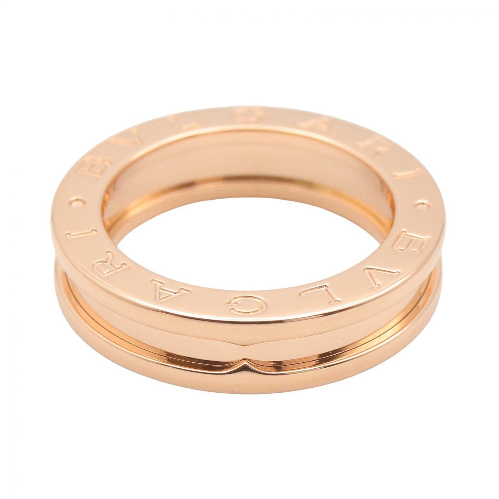 B-zero1 リング 1バンド リング 指輪 K18PG ゴールド ピンクゴールド ブルガリ アクセサリー BVLGARI