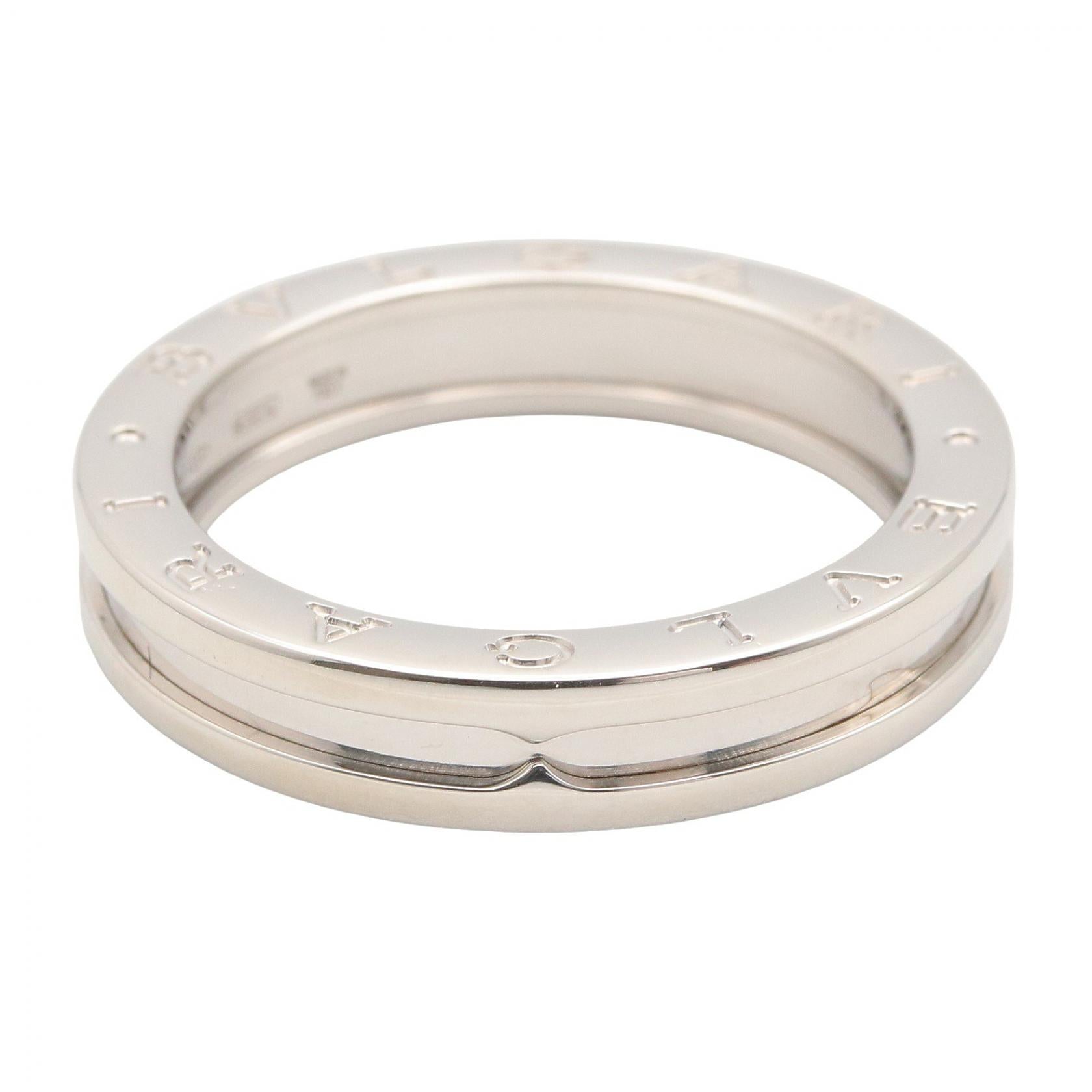 B-zero1 リング 1バンド リング 指輪 K18WG シルバー ホワイトゴールド ブルガリ アクセサリー BVLGARI