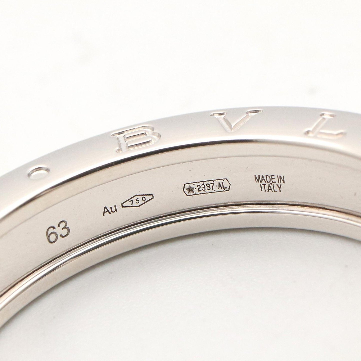 B-zero1 リング 1バンド リング 指輪 K18WG シルバー ホワイトゴールド ブルガリ アクセサリー BVLGARI