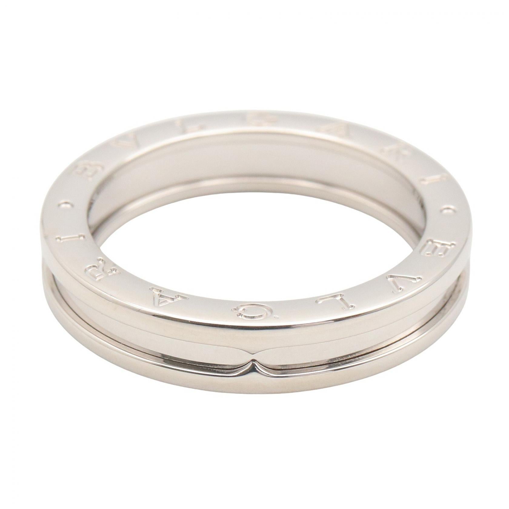 B-zero1 リング 1バンド リング 指輪 K18WG シルバー ホワイトゴールド ブルガリ アクセサリー BVLGARI