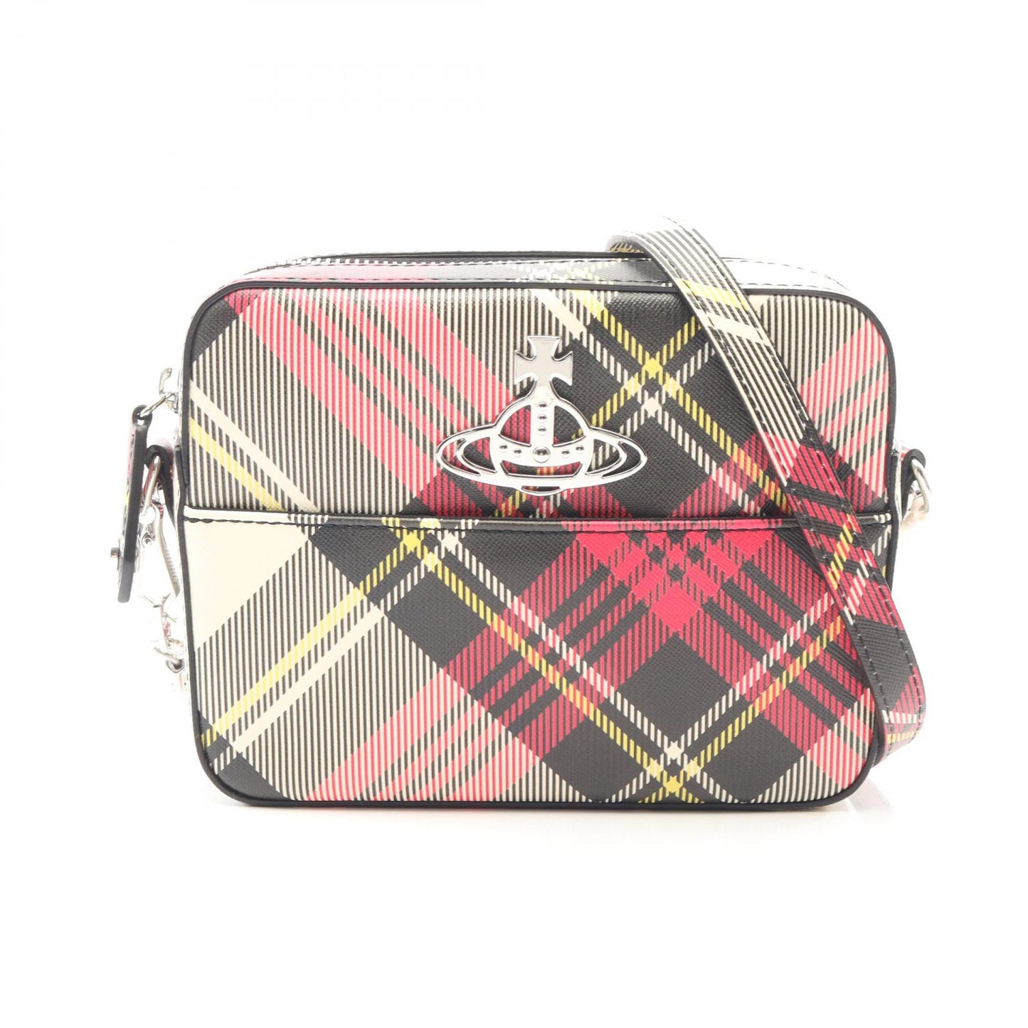 TARTAN CAMERA BAG ショルダーバッグ その他 フェイクレザー ピンク マルチカラー ヴィヴィアンウエストウッド バッグ Vivienne Westwood