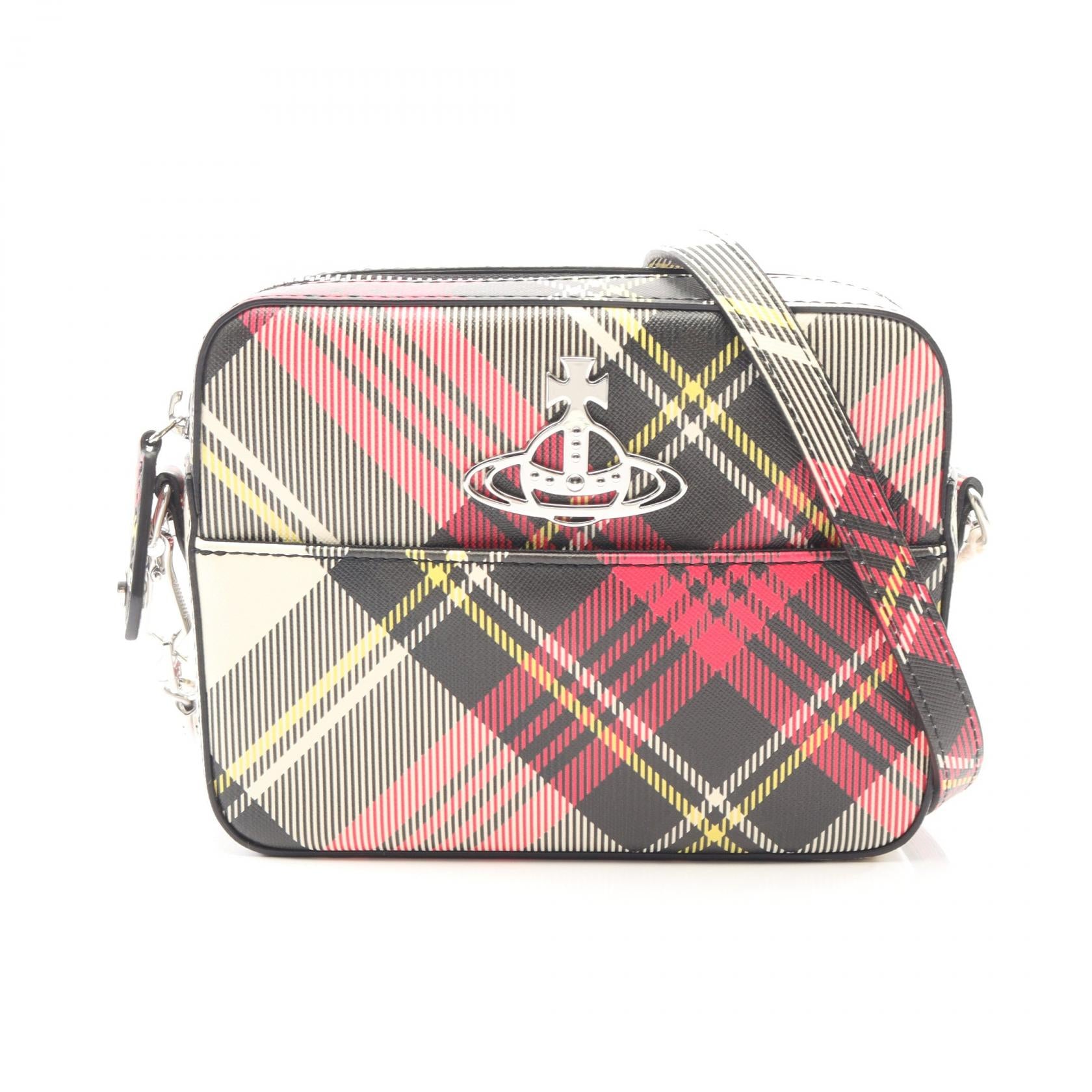 TARTAN CAMERA BAG ショルダーバッグ その他 フェイクレザー ピンク マルチカラー ヴィヴィアンウエストウッド バッグ Vivienne Westwood