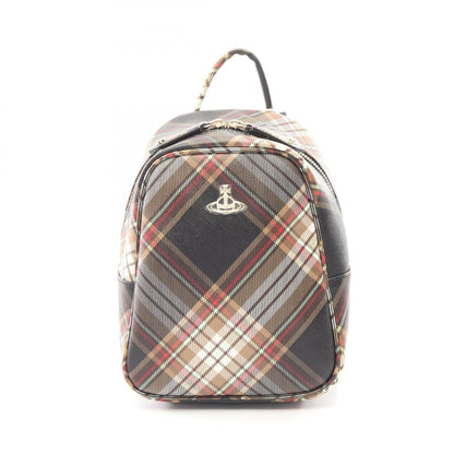 TARTAN BACKPACK バックパック リュックサック その他 フェイクレザー ブラック マルチカラー ヴィヴィアンウエストウッド バッグ Vivienne Westwood