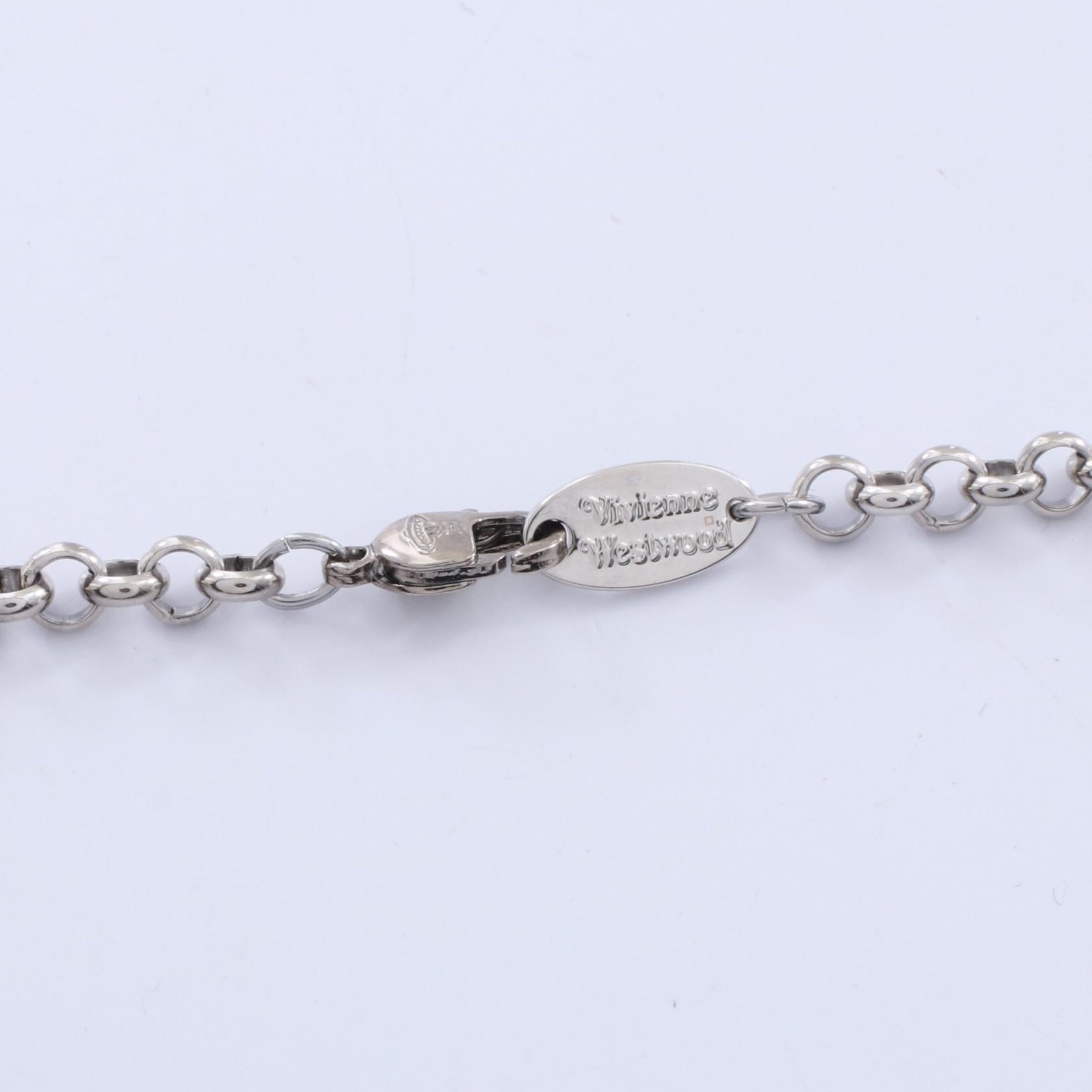 NEW SMALL ORB ネックレス ステンレススチール ラインストーン シルバー マルチカラー ヴィヴィアンウエストウッド アクセサリー Vivienne Westwood
