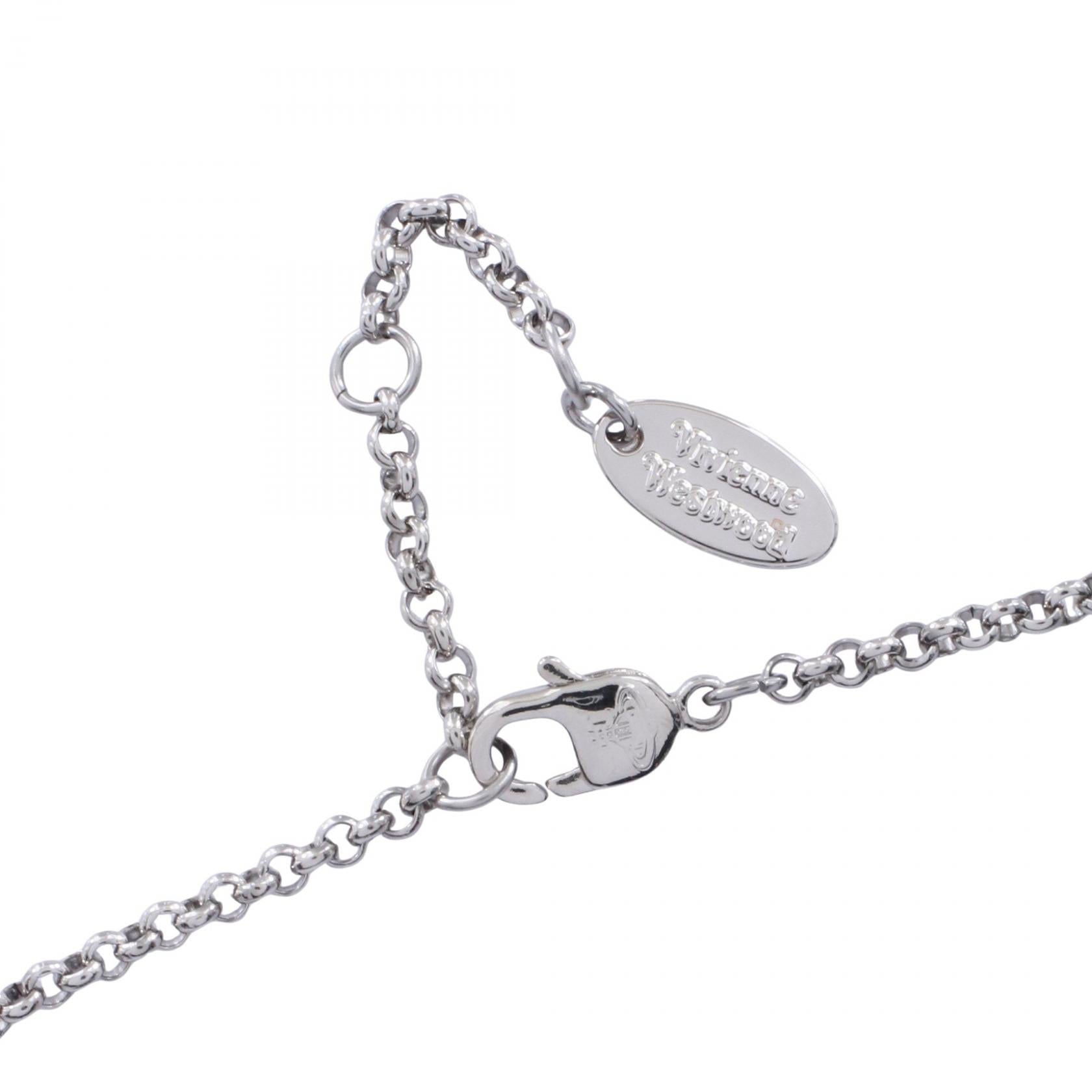 NEW TINY ORB ネックレス ステンレススチール ラインストーン シルバー マルチカラー ヴィヴィアンウエストウッド アクセサリー Vivienne Westwood