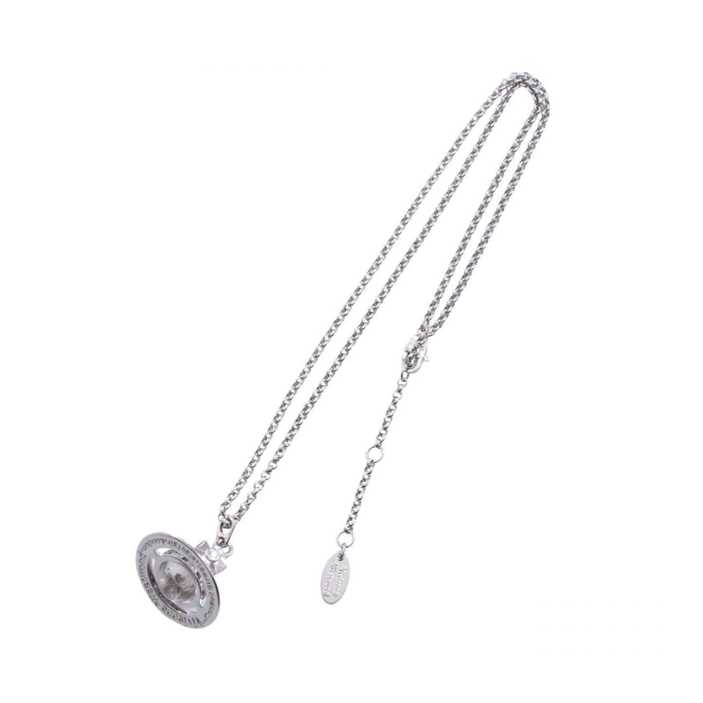 NEW TINY ORB ネックレス ステンレススチール ラインストーン シルバー マルチカラー ヴィヴィアンウエストウッド アクセサリー Vivienne Westwood