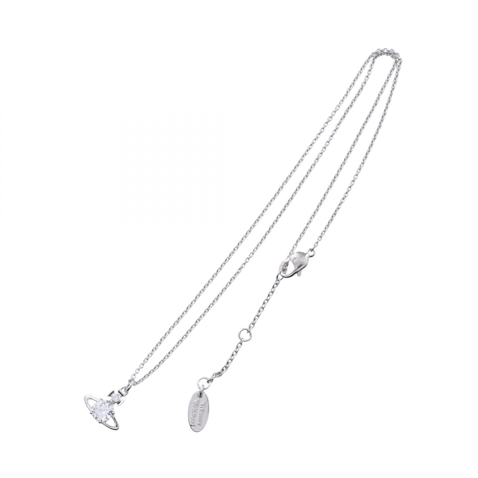REINA ネックレス ステンレススチール ラインストーン シルバー クリア ヴィヴィアンウエストウッド アクセサリー Vivienne Westwood