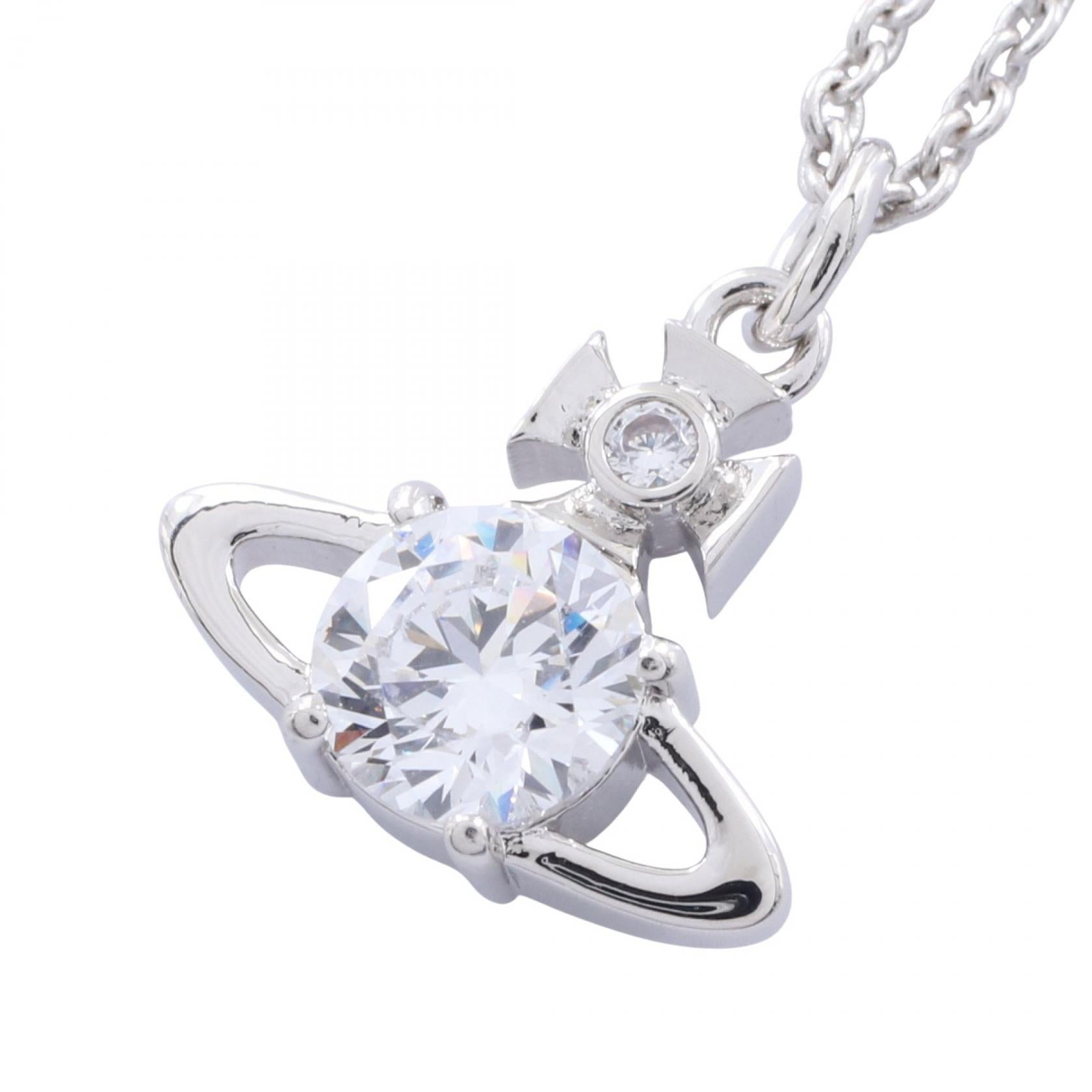 REINA ネックレス ステンレススチール ラインストーン シルバー クリア ヴィヴィアンウエストウッド アクセサリー Vivienne Westwood