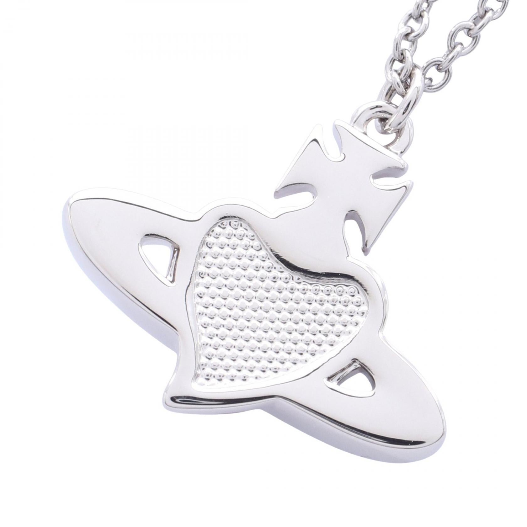 DIAMANTE HEART ネックレス ステンレススチール ラインストーン シルバー レッド クリア ヴィヴィアンウエストウッド アクセサリー Vivienne Westwood