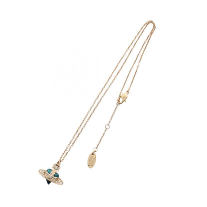 NEW DIAMANTE HEART ネックレス GP（ゴールドメッキ） ラインストーン ゴールド グリーン クリア ヴィヴィアンウエストウッド アクセサリー Vivienne Westwood