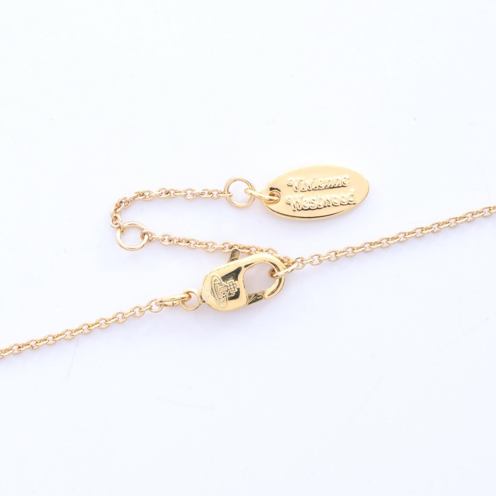 NEW DIAMANTE HEART ネックレス GP（ゴールドメッキ） ラインストーン ゴールド グリーン クリア ヴィヴィアンウエストウッド アクセサリー Vivienne Westwood
