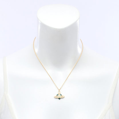 NEW DIAMANTE HEART ネックレス GP（ゴールドメッキ） ラインストーン ゴールド グリーン クリア ヴィヴィアンウエストウッド アクセサリー Vivienne Westwood