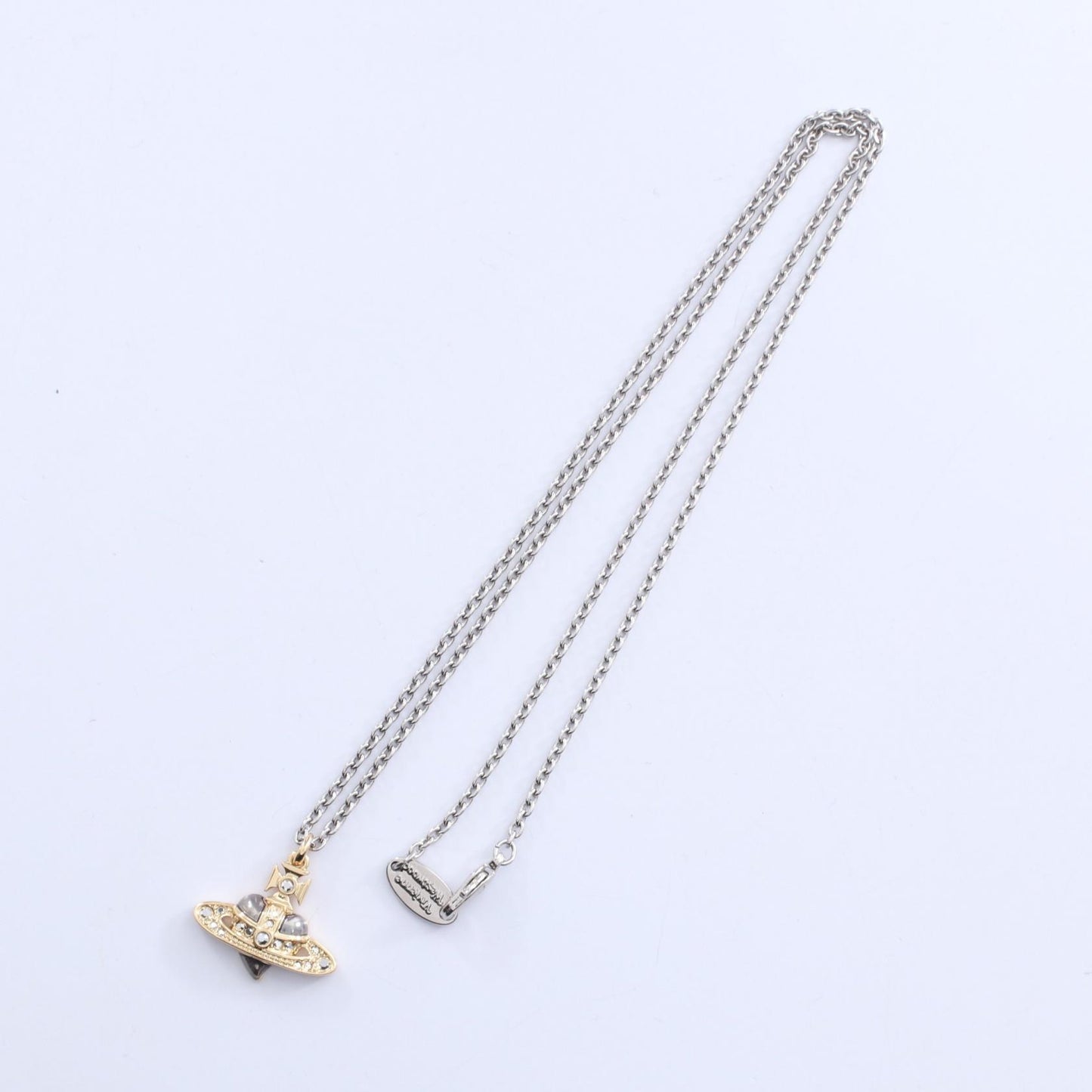 MAN DIAMANTE HEART ネックレス GP（ゴールドメッキ） ラインストーン ゴールド シルバー ヴィヴィアンウエストウッド アクセサリー Vivienne Westwood