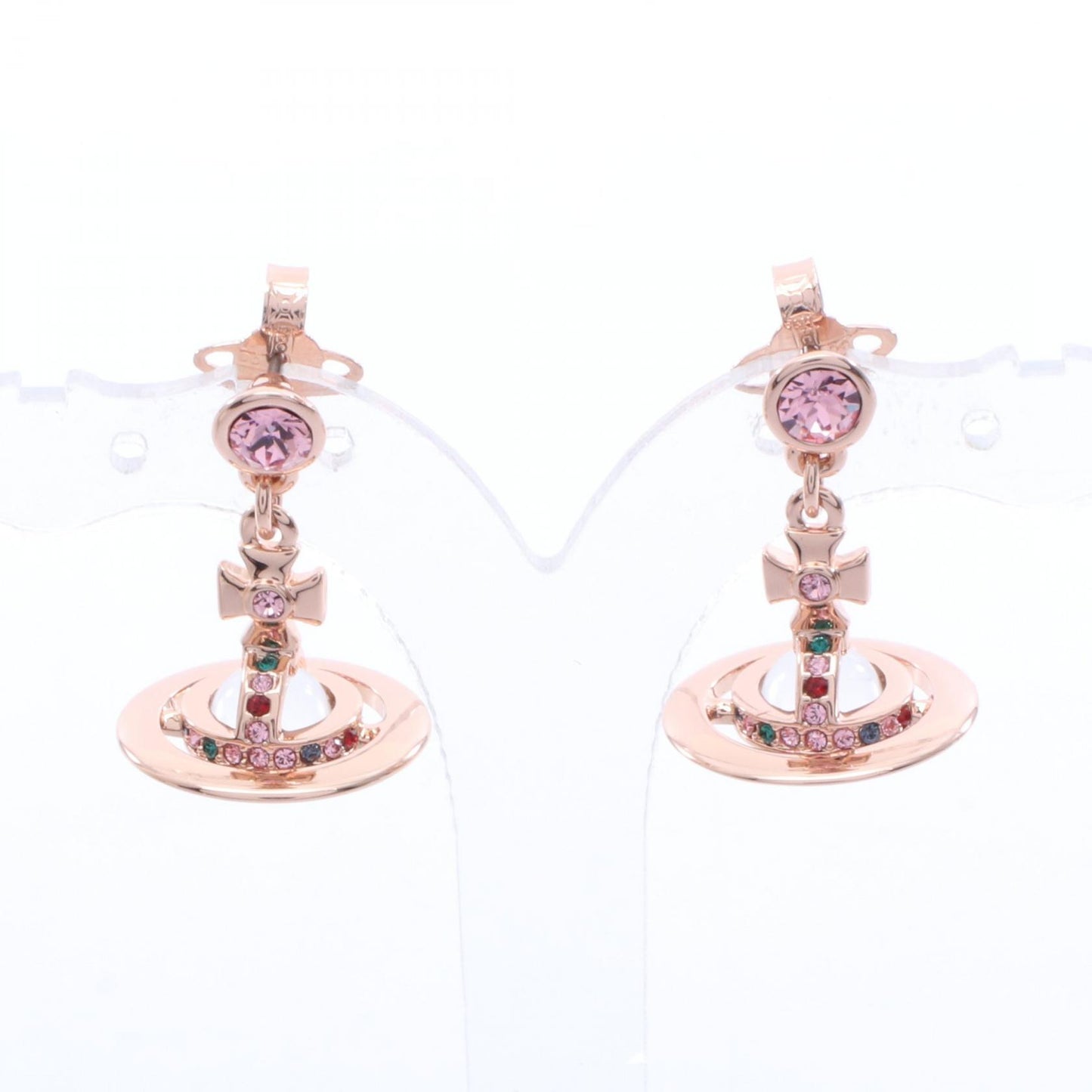 NEW PETITE ORB ピアス GP（ゴールドメッキ） ラインストーン ゴールド マルチカラー ヴィヴィアンウエストウッド アクセサリー Vivienne Westwood