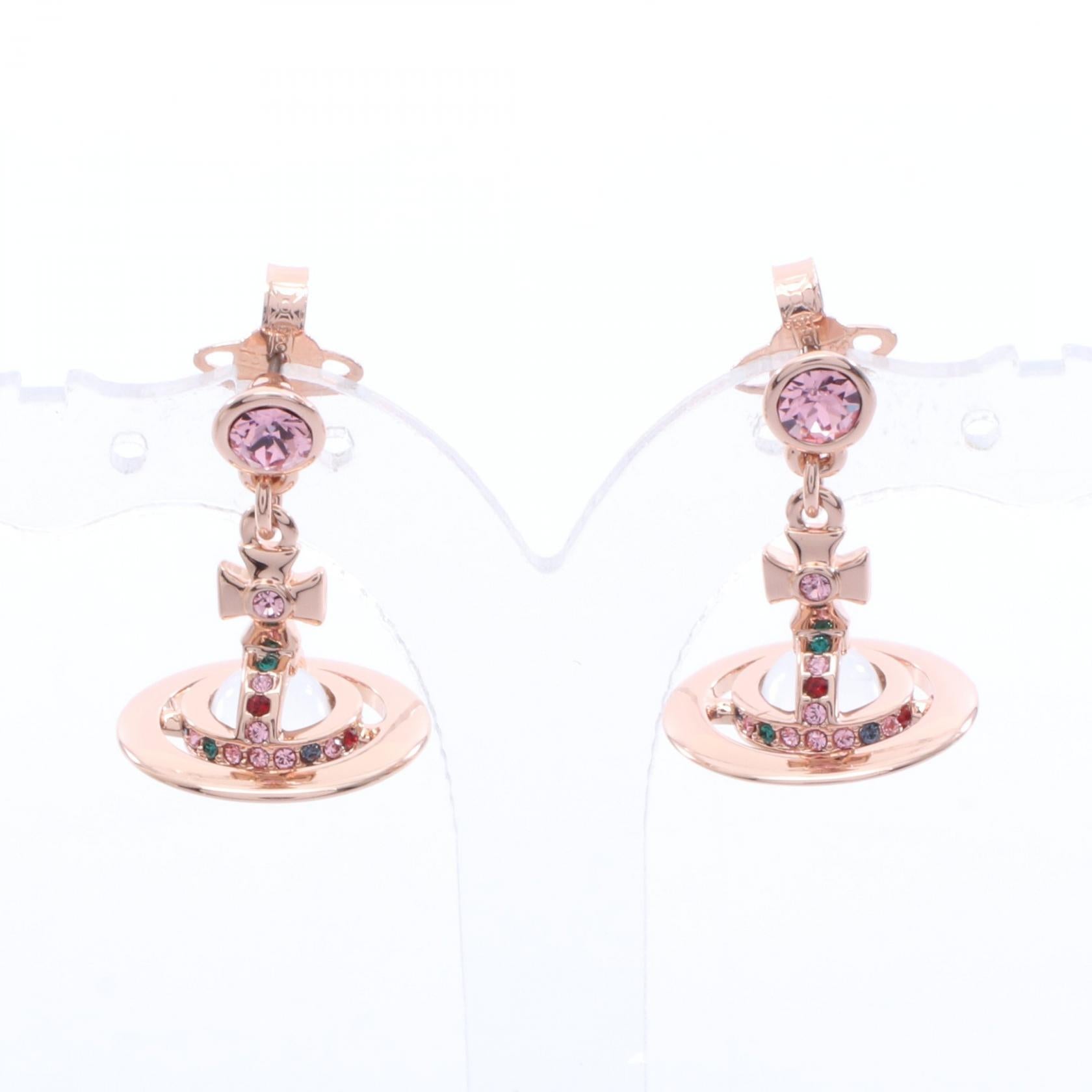 NEW PETITE ORB ピアス GP（ゴールドメッキ） ラインストーン ゴールド マルチカラー ヴィヴィアンウエストウッド アクセサリー Vivienne Westwood