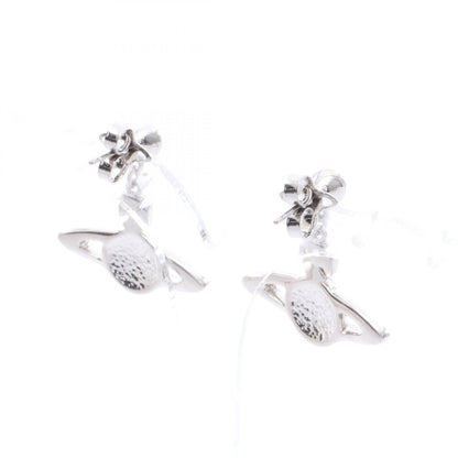 MINI BAS RELIEF DROP ピアス ステンレススチール ラインストーン シルバー クリア ヴィヴィアンウエストウッド アクセサリー Vivienne Westwood