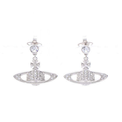 MINI BAS RELIEF DROP ピアス ステンレススチール ラインストーン シルバー クリア ヴィヴィアンウエストウッド アクセサリー Vivienne Westwood