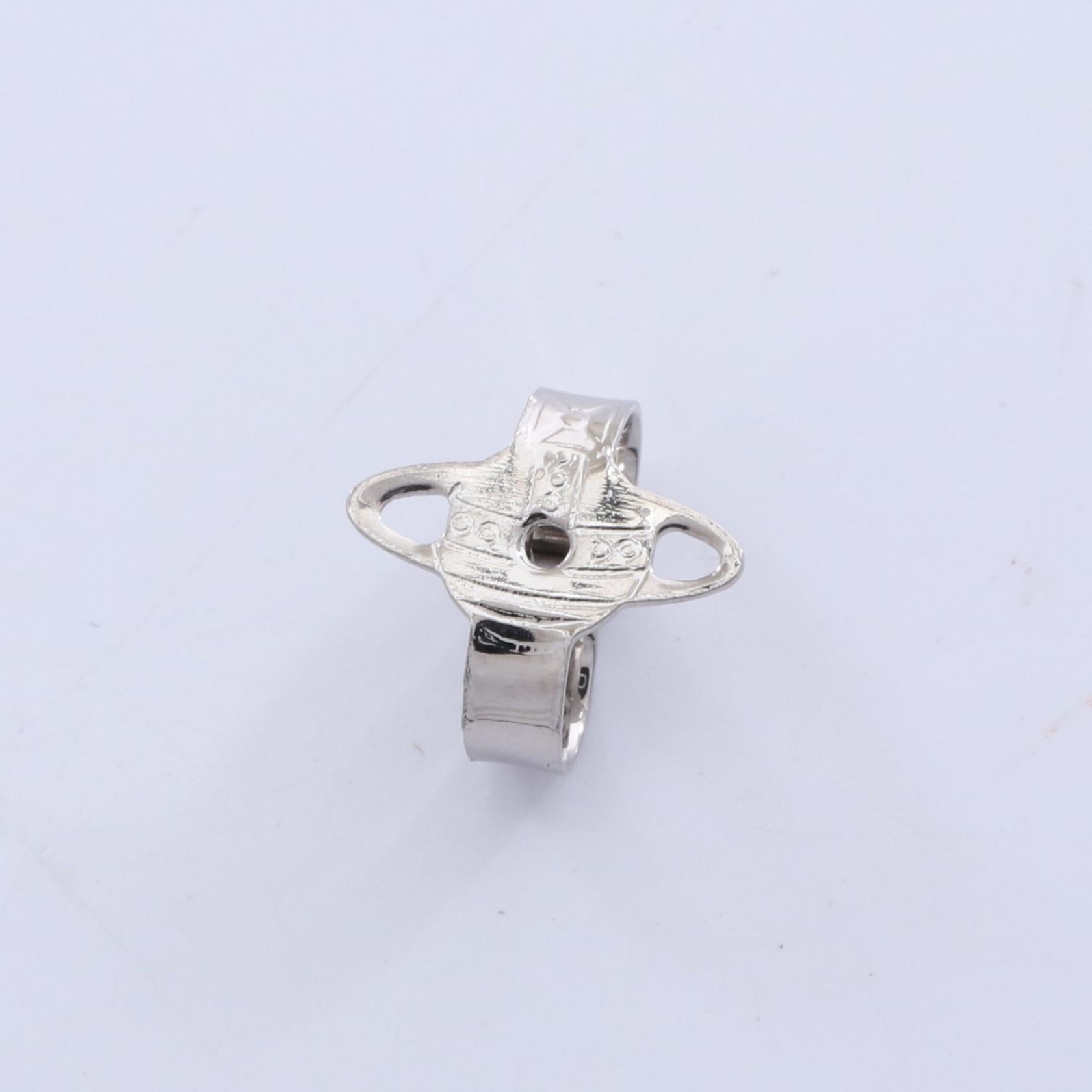 MINI BAS RELIEF DROP ピアス ステンレススチール ラインストーン シルバー クリア ヴィヴィアンウエストウッド アクセサリー Vivienne Westwood