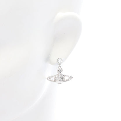 MINI BAS RELIEF DROP ピアス ステンレススチール ラインストーン シルバー クリア ヴィヴィアンウエストウッド アクセサリー Vivienne Westwood