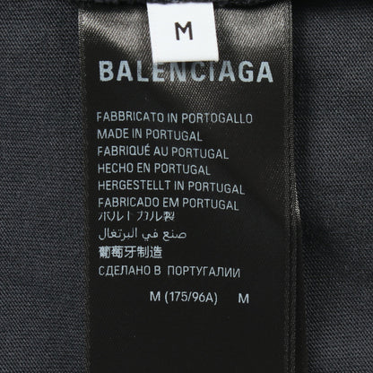 TAPE TYPE ダメージ加工 半袖Tシャツ コットン ダークグレー バレンシアガ トップス BALENCIAGA