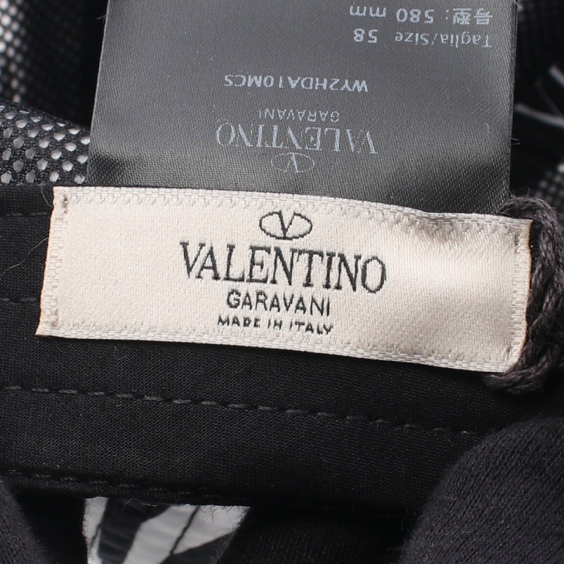 VLTN Times キャップ ナイロン ブラック ホワイト ヴァレンティノガラヴァーニ 財布・小物 VALENTINO GARAVANI