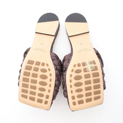 イントレチャート サンダル ラフィア ブラウン ボッテガヴェネタ シューズ BOTTEGA VENETA