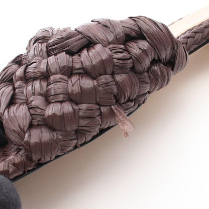 イントレチャート サンダル ラフィア ブラウン ボッテガヴェネタ シューズ BOTTEGA VENETA