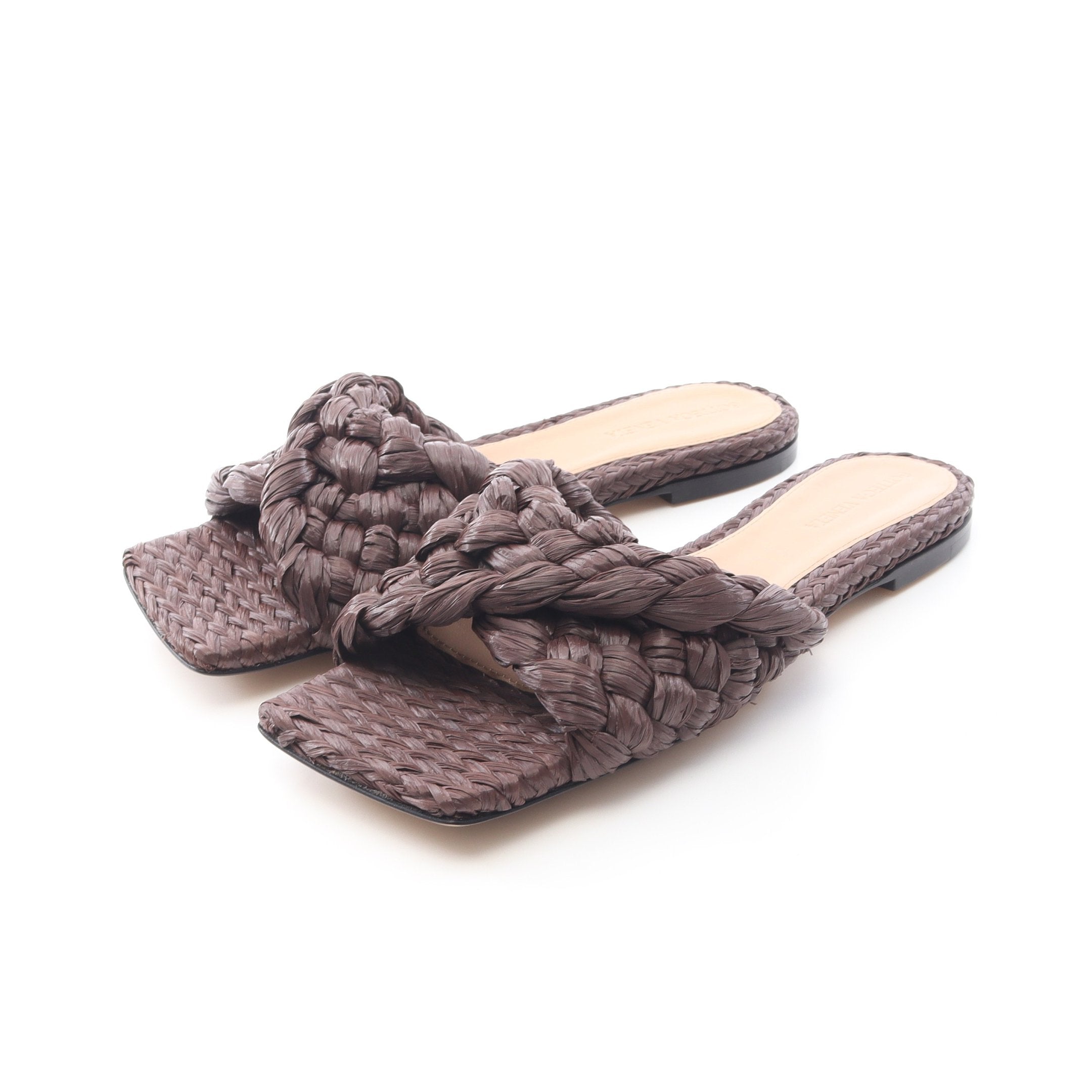 美品　BOTTEGA VENETA スライドサンダル 42　ブラウン Bottega Veneta Sunday slippers – Luisa World