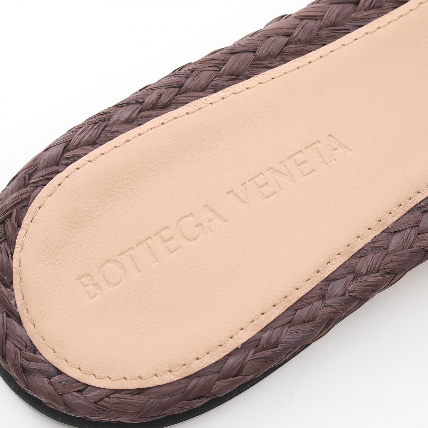 イントレチャート サンダル ラフィア ブラウン ボッテガヴェネタ シューズ BOTTEGA VENETA