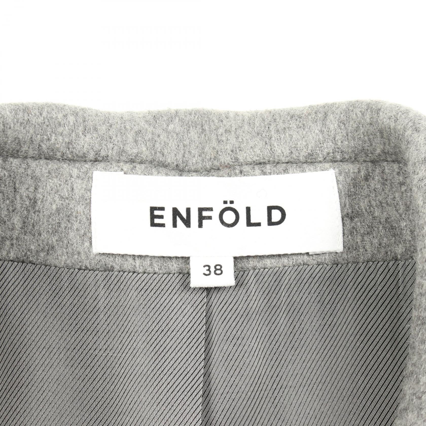 チェスターコート ウール グレー エンフォルド アウター ENFOLD