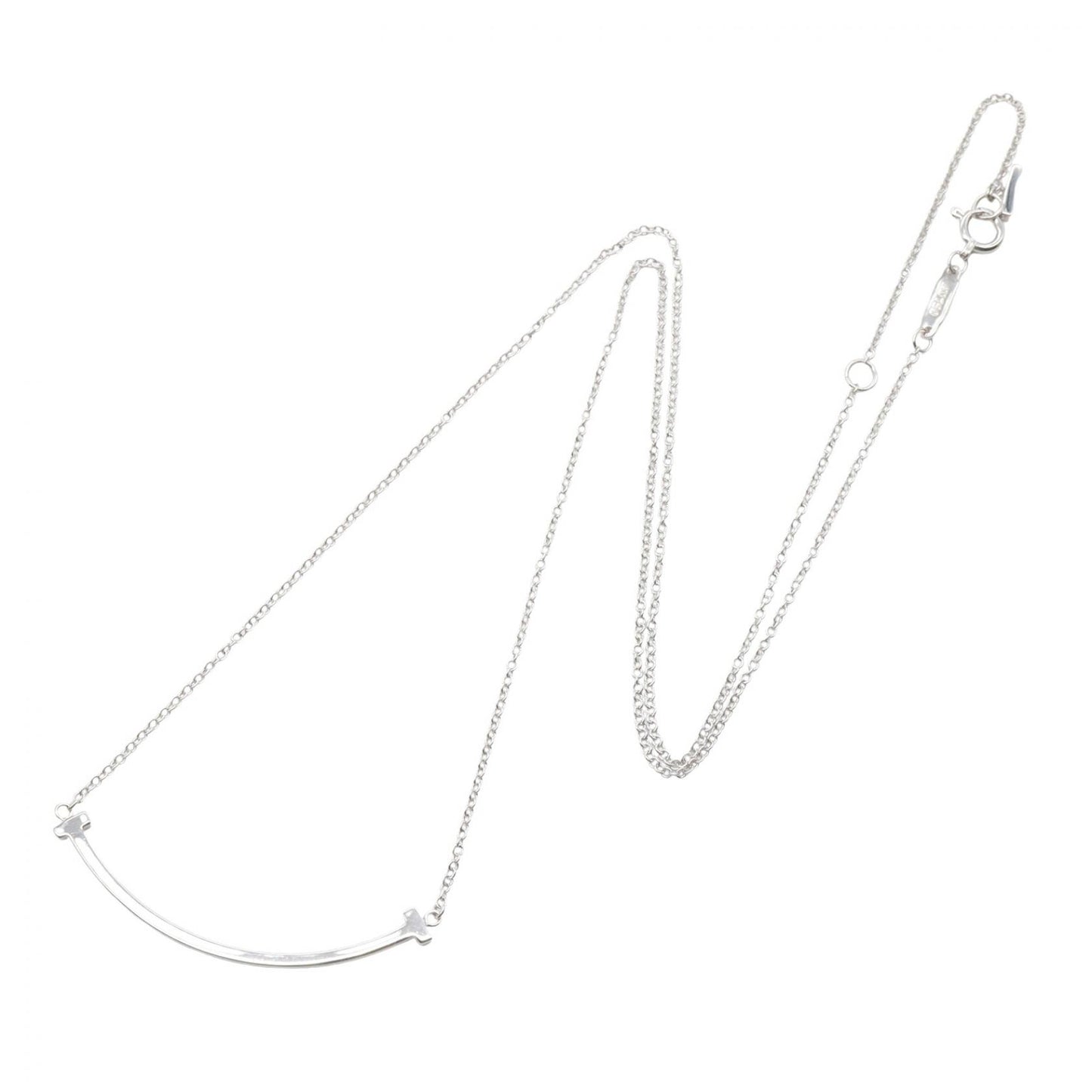 Tスマイル スモール ネックレス ネックレス 750WG ホワイトゴールド ティファニー アクセサリー TIFFANY & Co.