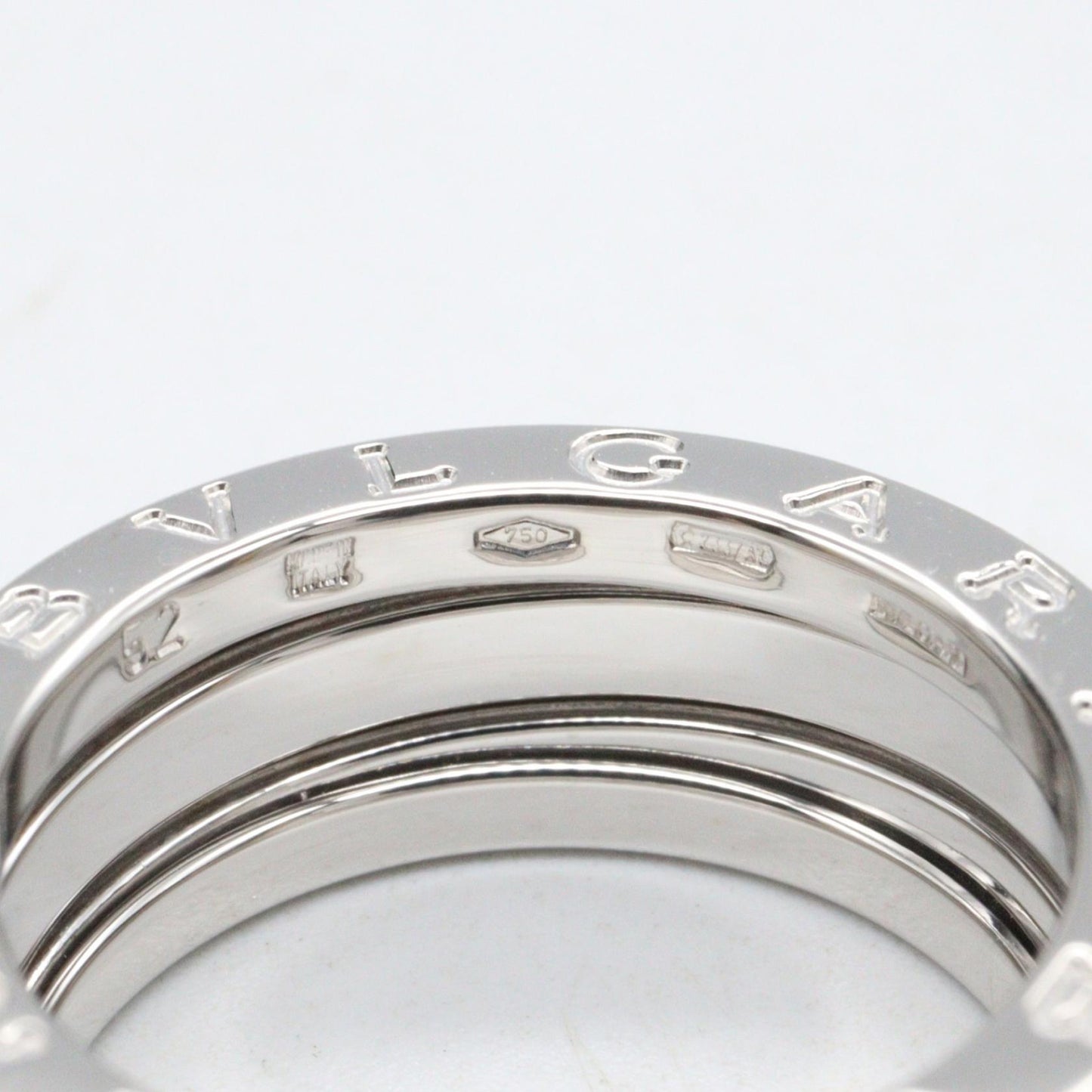B-zero1 ビーゼロワン リング 3バンド リング 指輪 750WG ホワイトゴールド ブルガリ アクセサリー BVLGARI