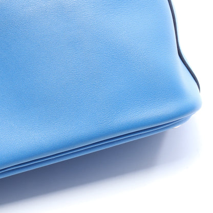ボリード27 ブルーザンジバル 2WAY ハンドバッグ ヴォースイフト ブルー シルバー金具 C刻印 エルメス バッグ HERMES