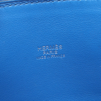 ボリード27 ブルーザンジバル 2WAY ハンドバッグ ヴォースイフト ブルー シルバー金具 C刻印 エルメス バッグ HERMES