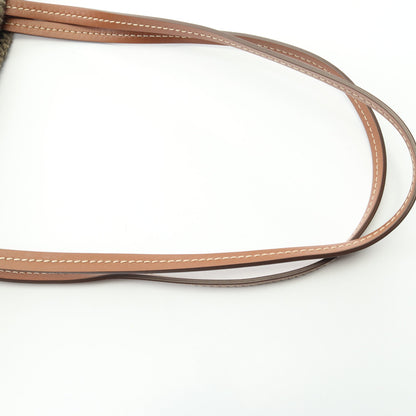 ロゴ ショルダーバッグ トートバッグ ファブリック レザー カーキグリーン マルチカラー ミュウミュウ バッグ miu miu