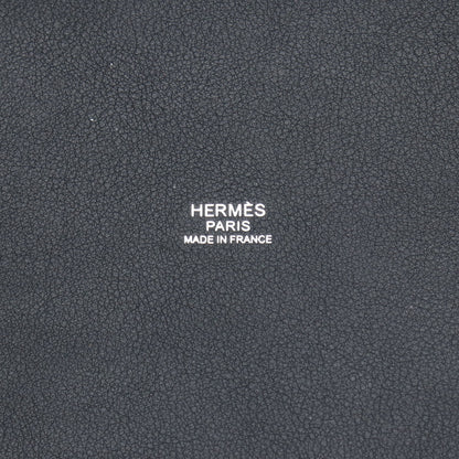ピコタンロックPM ハンドバッグ フェルト ヴォースイフト ダークグレー ブラック シルバー金具 Y刻印 エルメス バッグ HERMES