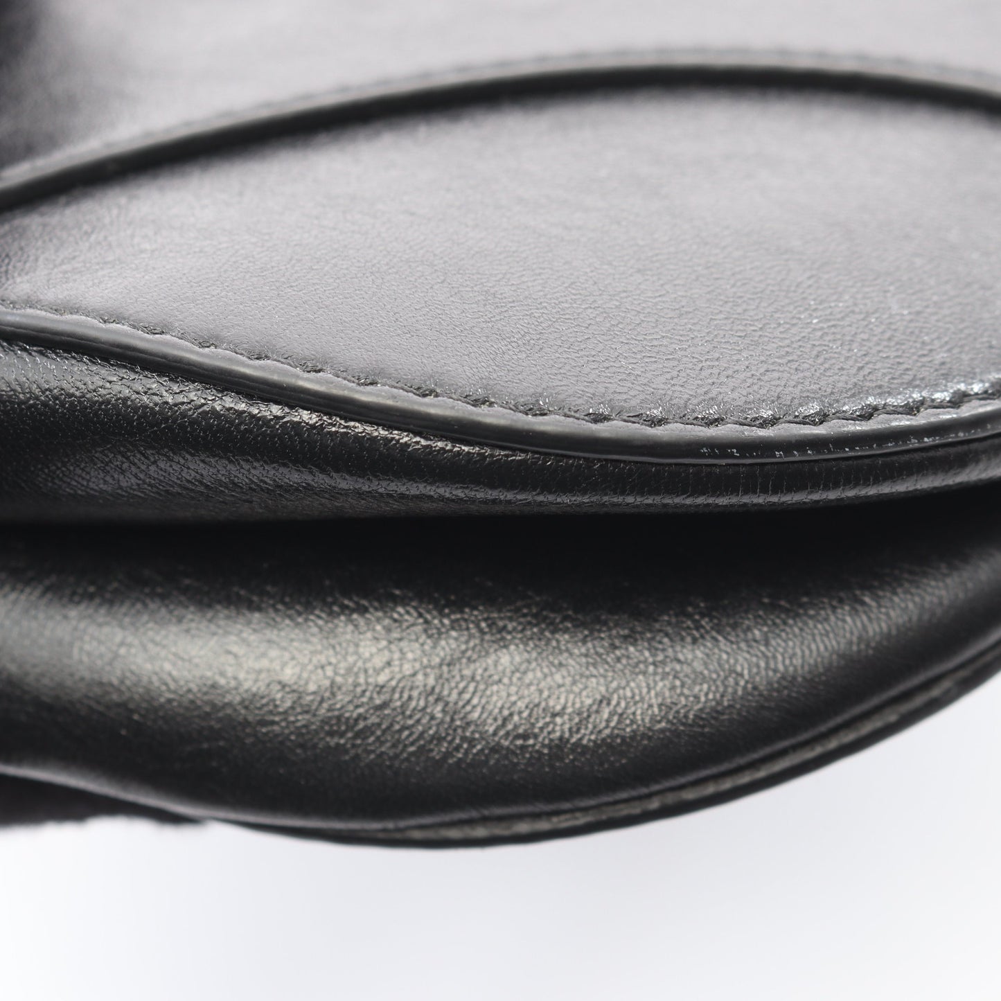 SADDLE サドル スタッズ 2WAY ハンドバッグ レザー ブラック クリスチャンディオール バッグ Christian Dior