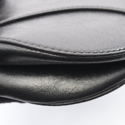 SADDLE サドル スタッズ 2WAY ハンドバッグ レザー ブラック クリスチャンディオール バッグ Christian Dior