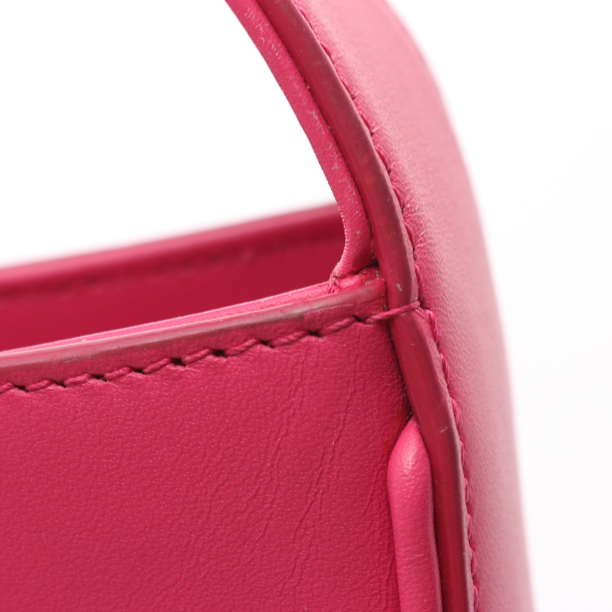 LE 5 A 7 ハンドバッグ レザー ピンクパープル サンローランパリ バッグ SAINT LAURENT PARIS
