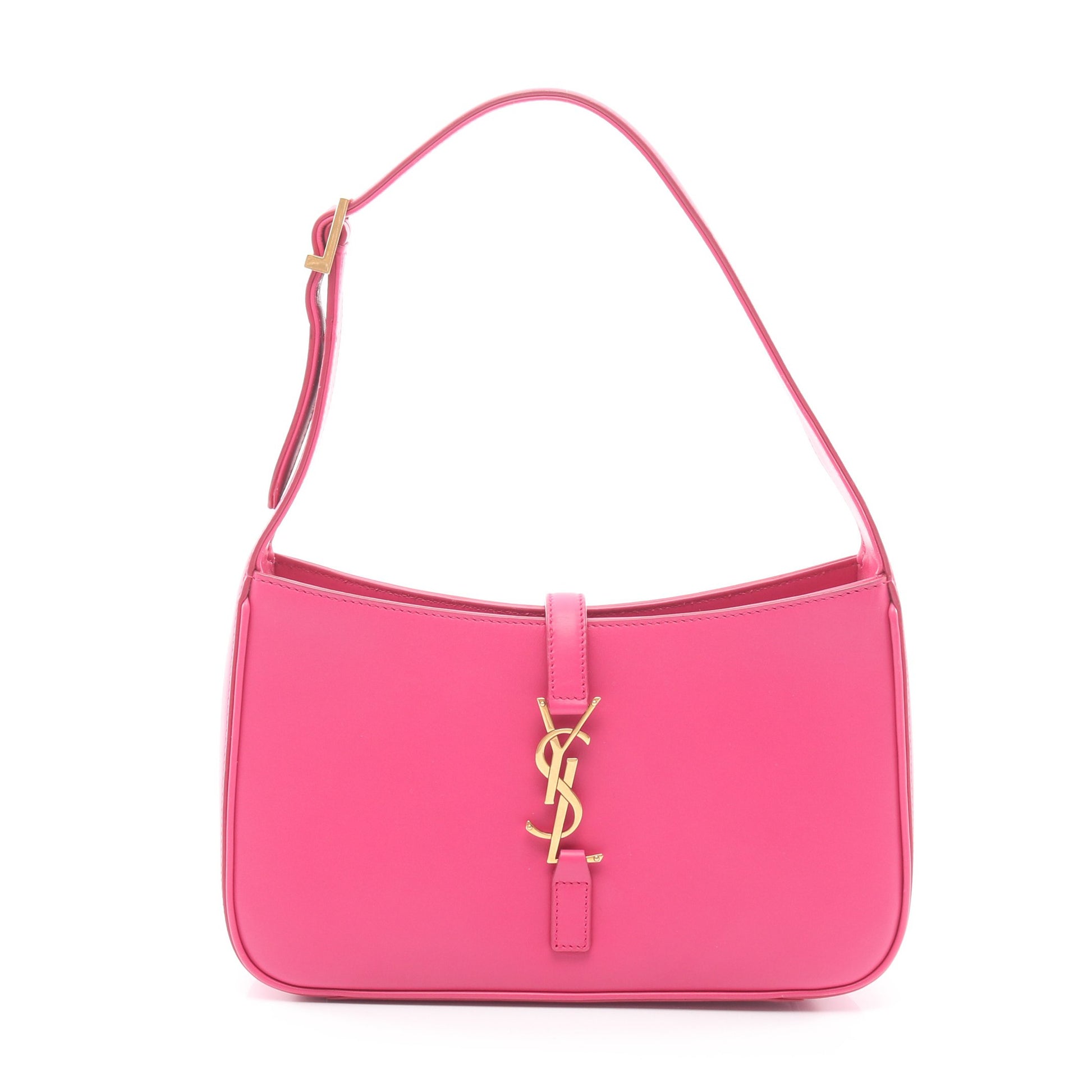 LE 5 A 7 ハンドバッグ レザー ピンクパープル サンローランパリ バッグ SAINT LAURENT PARIS
